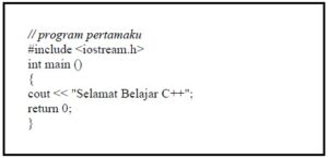 contoh struktur C++